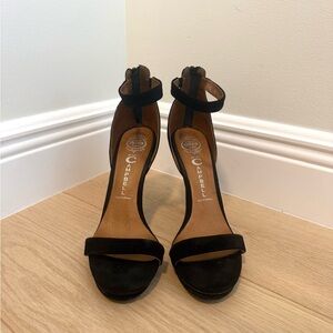Jeffrey Campbell Black Ankle Strap Heels